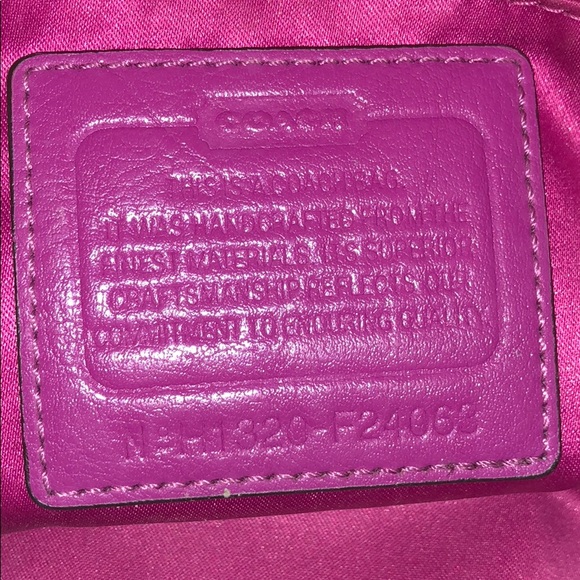 Coach Fuschsia Purse - Picture 5 of 6